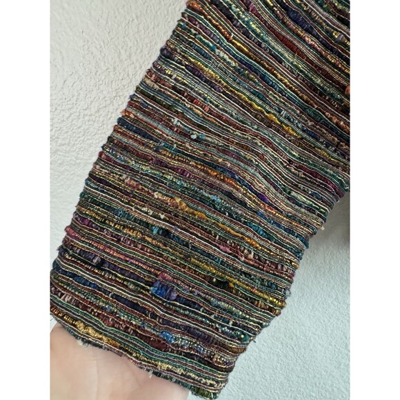 Don’t Mess With Texas Silk Blend Multi Colored Small Button Up Jacket - Picture 4 of 10